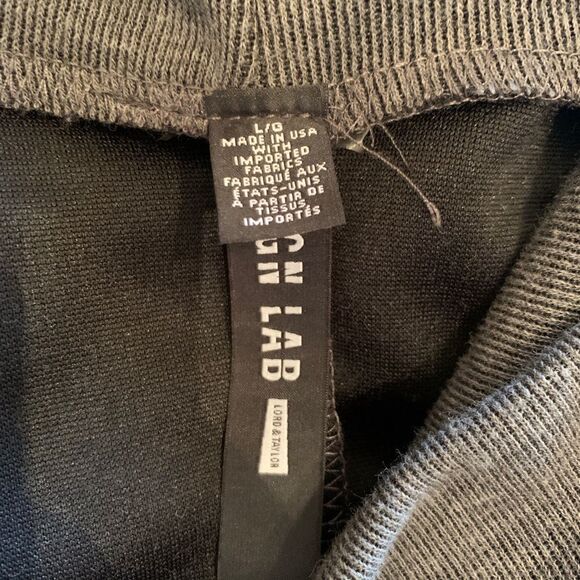 Design Lab grey knitted Dress Cowl neck sz L - Picture 5 of 7